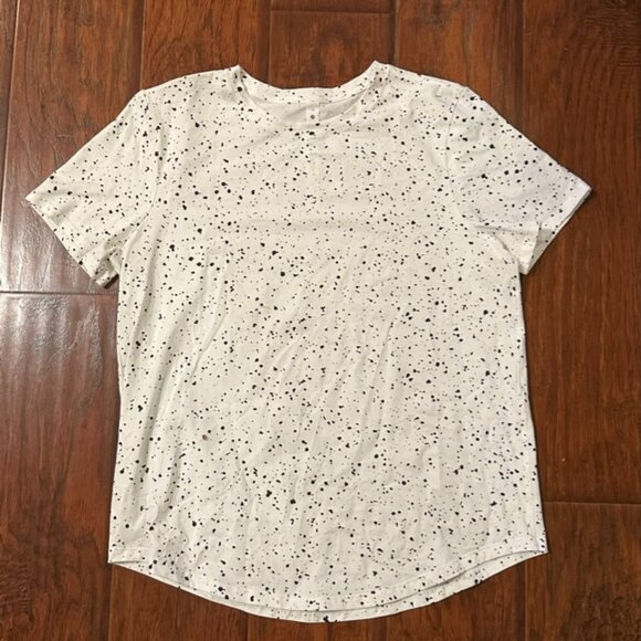 Lululemon Love Crew T- Shirt Size 10 - Black/White - Picture 1 of 4
